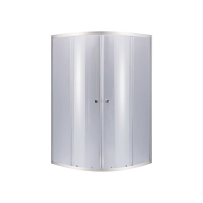 Душова кабіна Latwa SC80x80.SAT.HIGH.GR полукругла, для високого піддону, висота 160 см, скло тоноване 4 мм, без піддону Lidz