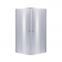 Душова кабіна Latwa SC80x80.SAT.LOW.GR полукругла, для низького піддону, висота 185 см, скло тоноване 4 мм, без піддону Lidz