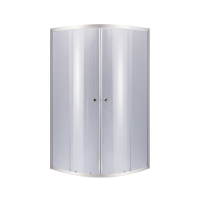 Душова кабіна Latwa SC80x80.SAT.LOW.GR полукругла, для низького піддону, висота 185 см, скло тоноване 4 мм, без піддону Lidz