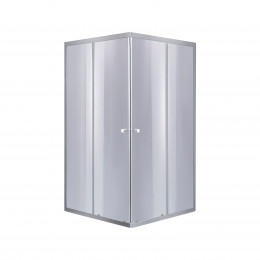 Душова кабіна Wawel SC80x80.SAT.LOW.GR квадратна, для низького піддону, висота 185 см, скло тоноване 4 мм, без піддону Lidz