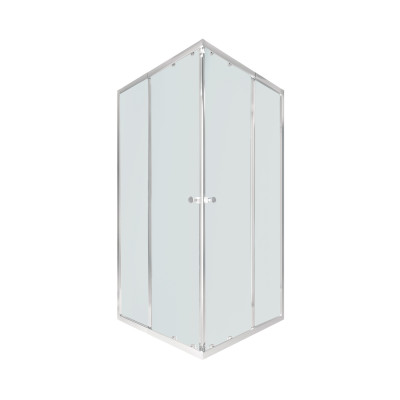 Душова кабіна Pisces CRM107-9SP5, 75-90x75-90, квадратна, скло 5 мм Pear, рег. профіль, розсувна, без піддону Qtap