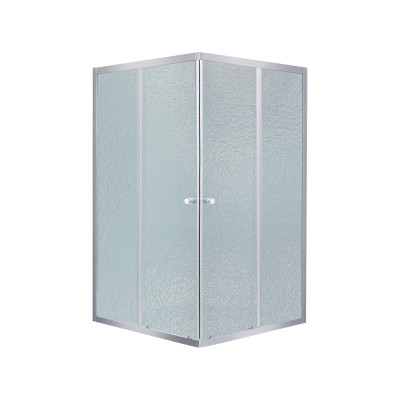 Душова кабіна Wawel SC90x90.SAT.LOW.FR квадратна, для низького піддону, висота 185 см, скло Frost 4 мм, без піддону Lidz