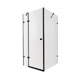 Душова кабіна Capricorn BLA1099SC6, 90x90 см, квадратна, скло 6 мм Clear, CalcLess, розпашна, без піддону Qtap