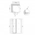 Душова кабіна Capricorn BLA1099SC6, 90x90 см, квадратна, скло 6 мм Clear, CalcLess, розпашна, без піддону Qtap