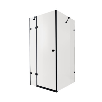 Душова кабіна Capricorn BLA1099SC6, 90x90 см, квадратна, скло 6 мм Clear, CalcLess, розпашна, без піддону Qtap