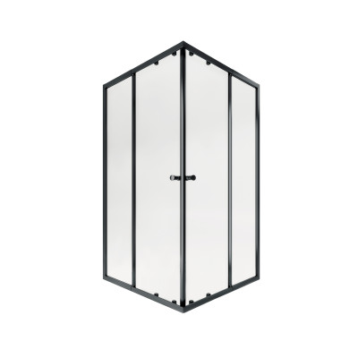 Душова кабіна Pisces BLA107-9SC5, 75-90x75-90, квадратна, скло 5 мм Clear, рег. профіль, розсувна, без піддону Qtap