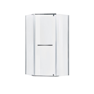 Душова кабіна Dozorca SC90x90.CRM.LOW.TR п'ятикутна, для низьк. піддону, висота 190 см, скло проз. 6 мм, без піддону Lidz