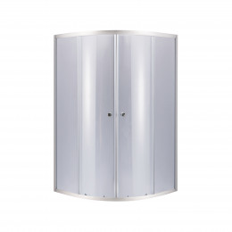 Душова кабіна Latwa SC90x90.SAT.HIGH.GR полукругла, для високого піддону, висота 160 см, скло тоноване 4 мм, без піддону Lidz