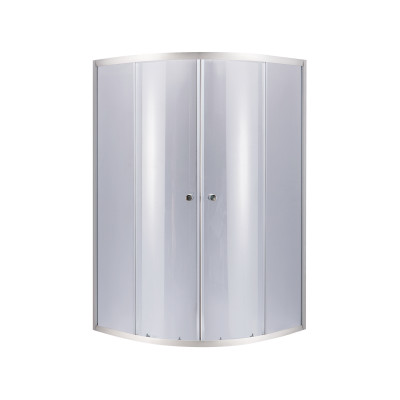 Душова кабіна Latwa SC90x90.SAT.HIGH.GR полукругла, для високого піддону, висота 160 см, скло тоноване 4 мм, без піддону Lidz