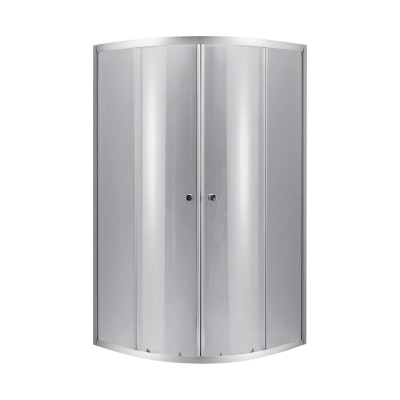 Душова кабіна Latwa SC90x90.SAT.LOW.DGR полукругла, для низького піддону, висота 185 см, скло темне тоноване 4 мм, без піддону Lidz