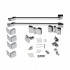 Душова кабіна Capricorn CRM1018RC6, 100x80 см, прямокутна, скло 6 мм Clear, CalcLess, розпашна, без піддону Qtap