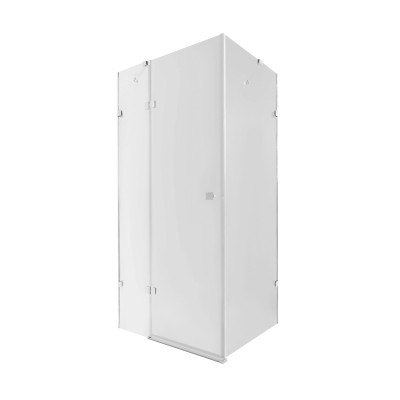 Душова кабіна Capricorn CRM1018RC6, 100x80 см, прямокутна, скло 6 мм Clear, CalcLess, розпашна, без піддону Qtap
