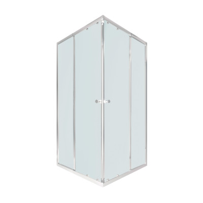Душова кабіна Pisces CRM109-11SP5, 90-105x90-105, квадратна, скло 5 мм Pear, рег. профіль, розсувна, без піддону Qtap