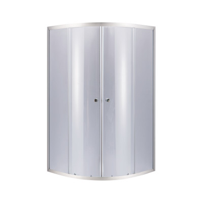 Душова кабіна Latwa SC90x90.SAT.MID.GR полукругла, для середнього піддону, висота 175 см, скло тоноване 4 мм, без піддону Lidz