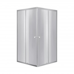 Душова кабіна Wawel SC90x90.SAT.LOW.DGR квадратна, для низького піддону, висота 185 см, скло темне тоноване 4 мм, без піддону Lidz