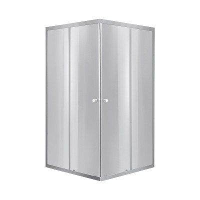 Душова кабіна Wawel SC90x90.SAT.LOW.DGR квадратна, для низького піддону, висота 185 см, скло темне тоноване 4 мм, без піддону Lidz