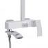 Душова система універсальна Swan Cascada, Chrome/White (k35) на три споживача (з виливом) QTSWA111CRW45570 Qtap