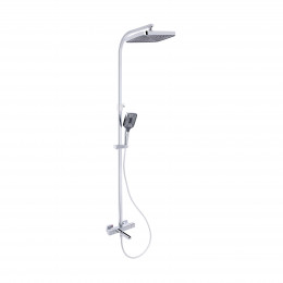 Душова система універсальна Qtap Sloup термостатична на три споживача (з виливом) QTSLO51103OC48217 Chrome Душова система універсальна Qtap Sloup термостатична на три споживача (з виливом) QTSLO51103OC48217 Chrome