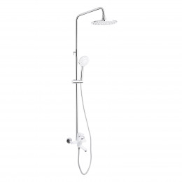 Душова система універсальна Latwa 1031,White (k35) на три споживача (з виливом) LDLAT1031WHI48994 Lidz