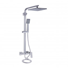 Душова система універсальна Sloup, Chrome, на три споживача (з виливом) QTSLO53103KNC49198 Qtap