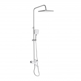 Душова система універсальна Presto на три споживача (з виливом) QTPRE111CRW45580 Chrome/White Qtap Душова система універсальна Presto на три споживача (з виливом) QTPRE111CRW45580 Chrome/White Qtap