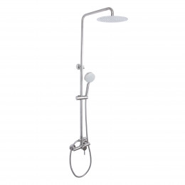 Душова система для душу Aria 1020, Nickel (k35) на два споживача LDARI1020NKS46114 Lidz