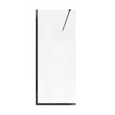 Стіна Walk-In Standard BLM209.C8, 90x200 см, скло 8 мм Clear, CalcLess, нерухома Qtap