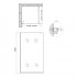 Стіна Walk-In Standard BLM209.C8, 90x200 см, скло 8 мм Clear, CalcLess, нерухома Qtap