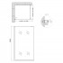 Стіна Walk-In Standard BLM201.C8, 100x200 см, скло 8мм Clear, CalcLess, нерухома Qtap