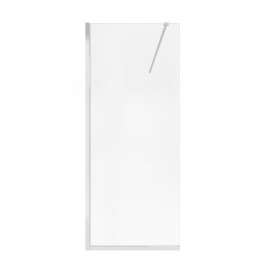 Стіна Walk-In Standard CRM209.C8, 90x200 см, скло 8 мм Clear, CalcLess, нерухома Qtap