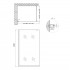 Стіна Walk-In Standard CRM2011.C8, 110x200 см, скло 8 мм Clear, CalcLess, нерухома Qtap