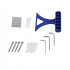 Стіна Walk-In Standard CRM2011.C8, 110x200 см, скло 8 мм Clear, CalcLess, нерухома Qtap