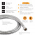 Шланг для ручного душу Niagara 13, 1500-2000 мм, Chrome LDNIA13CRM35461 Lidz