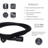 Шланг для ручного душу Hadice, 1200 мм, Matt Black QT054BL43073 Qtap