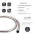 Шланг для ручного душу Hadice, 1200 мм, Chrome QTHADPVC120C Qtap