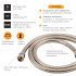Шланг для ручного душу Niagara 06, 1500-1700 мм, Chrome LDNIA06CRM35454 Lidz