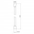 Шланг для ручного душу Hadice, 1200 мм, Matt Black QTHADPVC120B Qtap