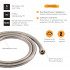 Шланг для ручного душу Niagara 12, 1500-2000 мм, Chrome LDNIA12CRM35460 Lidz