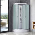Душовий бокс Tani SB90x90.SAT.LOW.FR, низький, скло Frost 4 мм + стінки WHI Lidz