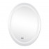 Qtap Mideya (DC-F801) зеркало настенное овальное с LED-подсветкой Touch, с антизапотеванием, с часами, диммером, рег. яркости 600х800