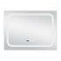 Дзеркало настінне Mideya (MI3) 800х600 мм, прямокутне, з LED-підсвіткою Touch, антизапотіванням, годинником, димером, рег. яскравості Qtap