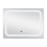 Дзеркало настінне Mideya (MI3) 800х600 мм, прямокутне, з LED-підсвіткою Touch, антизапотіванням, годинником, димером, рег. яскравості Qtap