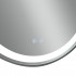 Дзеркало настінне Gemini (GE1) 800х700 мм, овальне, з LED-підсвіткою Touch, антизапотіванням, димером, рег. темп. кольору (3000-6500K), Reverse Qtap