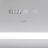 Дзеркало настінне Mideya (MI1) 700х800 мм, прямокутне, з LED-підсвіткою Touch, антизапотіванням, годинником, димером, рег. яскравості Qtap
