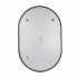Дзеркало настінне Scorpio (SC1) 600x900 мм, овальне, з LED-підсвіткою Touch, антизапотіванням, димером, рег. темп. кольору (3000-6500K) Black Qtap