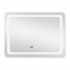 Дзеркало настінне Mideya (MI2) 800х600 мм, прямокутне, з LED-підсвіткою Touch, антизапотіванням, годинником, димером, рег. яскравості Qtap