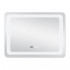 Дзеркало настінне Mideya (MI2) 800х600 мм, прямокутне, з LED-підсвіткою Touch, антизапотіванням, годинником, димером, рег. яскравості Qtap