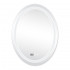 Дзеркало настінне Mideya (MI7) 600х800 мм, овальне, з LED-підсвіткою Touch, антизапотіванням, годинником, димером, рег. яскравості Qtap