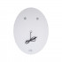 Дзеркало настінне Mideya (MI7) 600х800 мм, овальне, з LED-підсвіткою Touch, антизапотіванням, годинником, димером, рег. яскравості Qtap