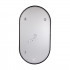 Дзеркало настінне Scorpio (SC1) 500x900 мм, овальне, з LED-підсвіткою Touch, антизапотіванням, димером, рег. темп. кольору (3000-6500K) Black Qtap